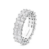 Emerald Cut Double Eternity Ring
