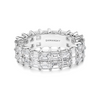 Emerald Cut Double Eternity Ring
