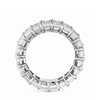Emerald Cut Double Eternity Ring