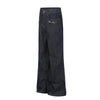 Black Mid Rise Straight Leg Jeans