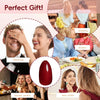 Mayklen Wine Red Stick On Nails - 24 Pcs