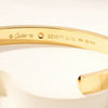 [LUXE JEWELRY] LOVE BRACELET 6.1MM 1 DIAMOND OPEN CUFF