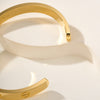 [LUXE JEWELRY] LOVE BRACELET 6.1MM 1 DIAMOND OPEN CUFF