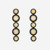 Goshwara G-One 18K Yellow Gold Opal & Onyx Drop Earrings JE0628-OPOXY