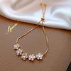 Adjustable Charm Bracelet for Women Elegant Crystal Bracelet