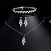 LC21133| Silver Zirconia Jewelry Set