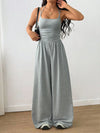 Spaghetti Strap Wide-Leg Jumpsuit