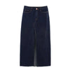 Black Pleated Button Skirt