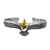 [LUXE JEWELRY] LOVE BRACELET 6.1MM 1 DIAMOND OPEN CUFF
