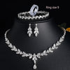 LC21133| Silver Zirconia Jewelry Set