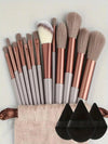 Professional 13–16Pcs Makeup Brush Set with Bag