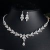 LC21133| Silver Zirconia Jewelry Set
