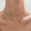 Triple Layer Crystal Necklace for Women | Water Drop, Star & Heart Pendant