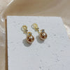 Vertical 4-Stone Diamond Graduated Drop Earrings