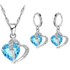 925 Sterling Silver Sea Turtle Jewelry Set – Opal Turtle Necklace & Stud Earrings
