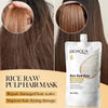 Rice Magic Keratin Hair Mask 5 Seconds Repair Damaged Frizzy Hair Soft Smooth Shine Moisturizing Nourishing Hair Root Care