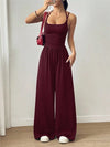 Spaghetti Strap Wide-Leg Jumpsuit