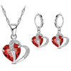925 Sterling Silver Sea Turtle Jewelry Set – Opal Turtle Necklace & Stud Earrings