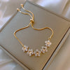 Adjustable Charm Bracelet for Women Elegant Crystal Bracelet
