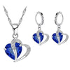 925 Sterling Silver Sea Turtle Jewelry Set – Opal Turtle Necklace & Stud Earrings