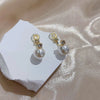 Vertical 4-Stone Diamond Graduated Drop Earrings