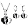 925 Sterling Silver Sea Turtle Jewelry Set – Opal Turtle Necklace & Stud Earrings