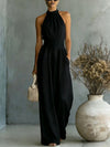 Full Size Half Sleeve Wide Leg Jumpsuit Plus Size