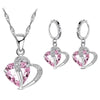 925 Sterling Silver Sea Turtle Jewelry Set – Opal Turtle Necklace & Stud Earrings