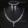 LC21133| Silver Zirconia Jewelry Set