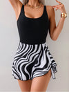 Printed Wide-Strap One-Piece Swimsuit from Hot Topic Goods