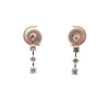 Vertical 4-Stone Diamond Graduated Drop Earrings