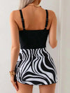 Printed Wide-Strap One-Piece Swimsuit from Hot Topic Goods