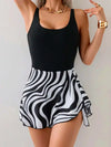 Printed Wide-Strap One-Piece Swimsuit from Hot Topic Goods